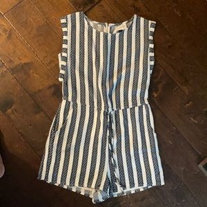 Shorts jumper black/white  pull string waist